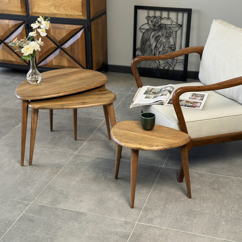 3lu zigon sehpa takimi ceviz agaci sade ve kullanisli ev dekorasyonu icin ahsap sehpa takimi vornom