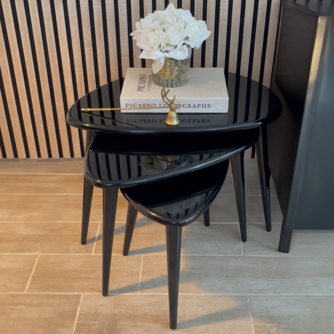 lake siyah 3lu zigon sehpa takimi modern ve kullanisli ahsap zigon sehpa tasarimi ev dekorasyonu icin ideal vornom