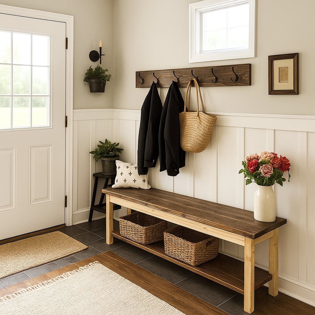 ahsap bench kapi onu bench vornom mobilya