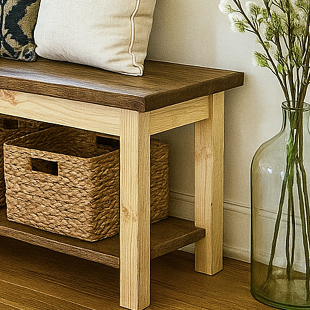 vornom mobilya ahsap kapi onu ladin bench