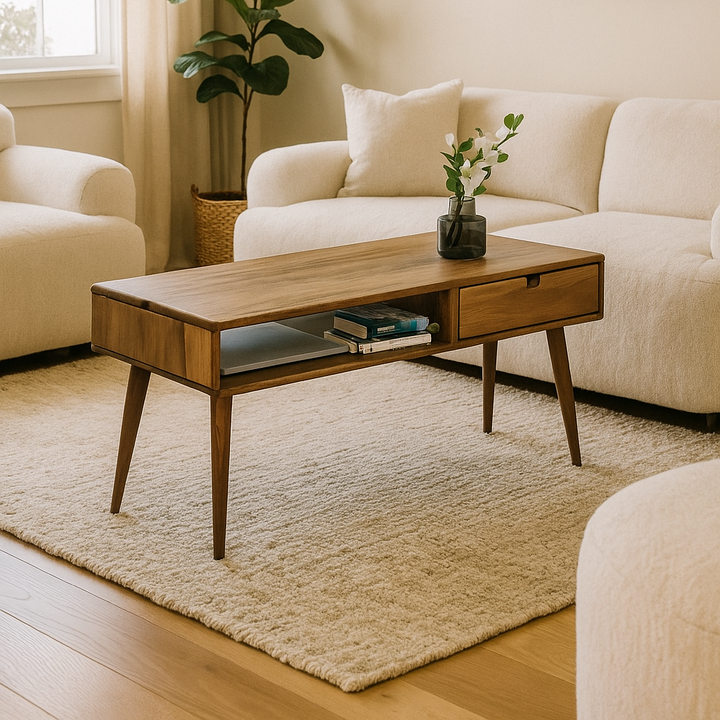 dogal ahsap ceviz orta sehpa vornom mobilya