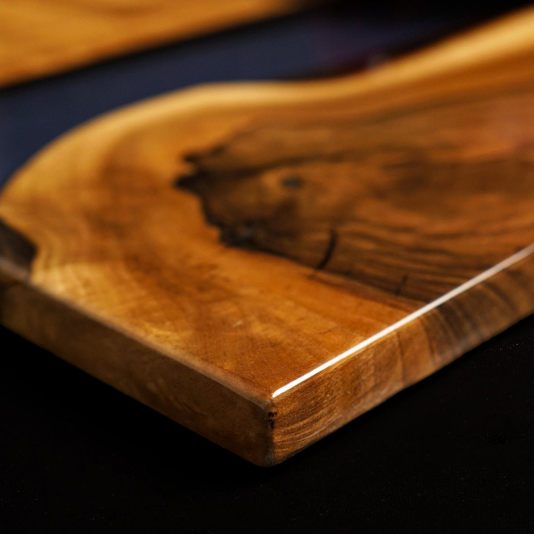 ahsap sunum tahtasi ceviz agaci epoksi vornom