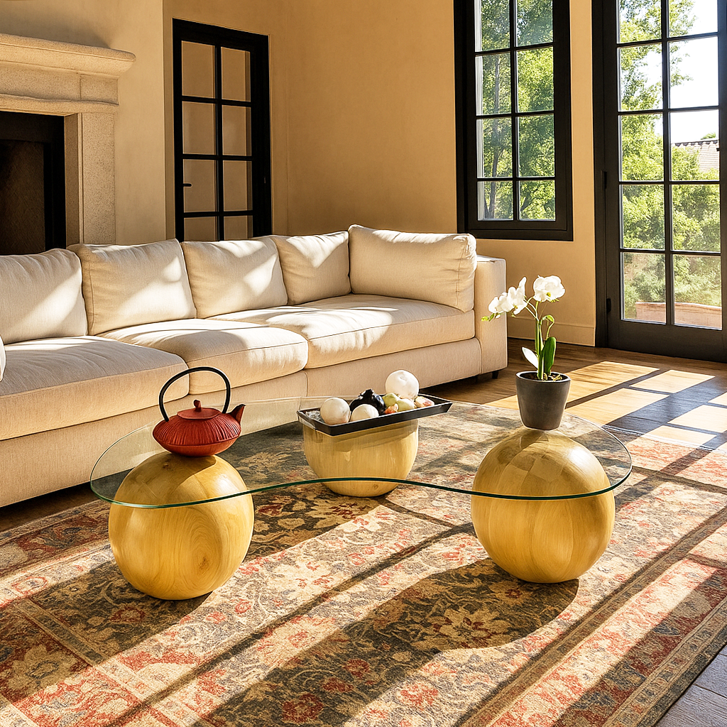 uc top cam orta sehpa vornom mobilya