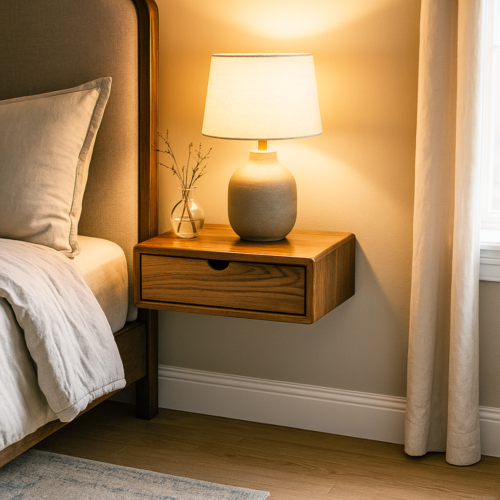 dogal ceviz ahsap komodin vornom mobilya