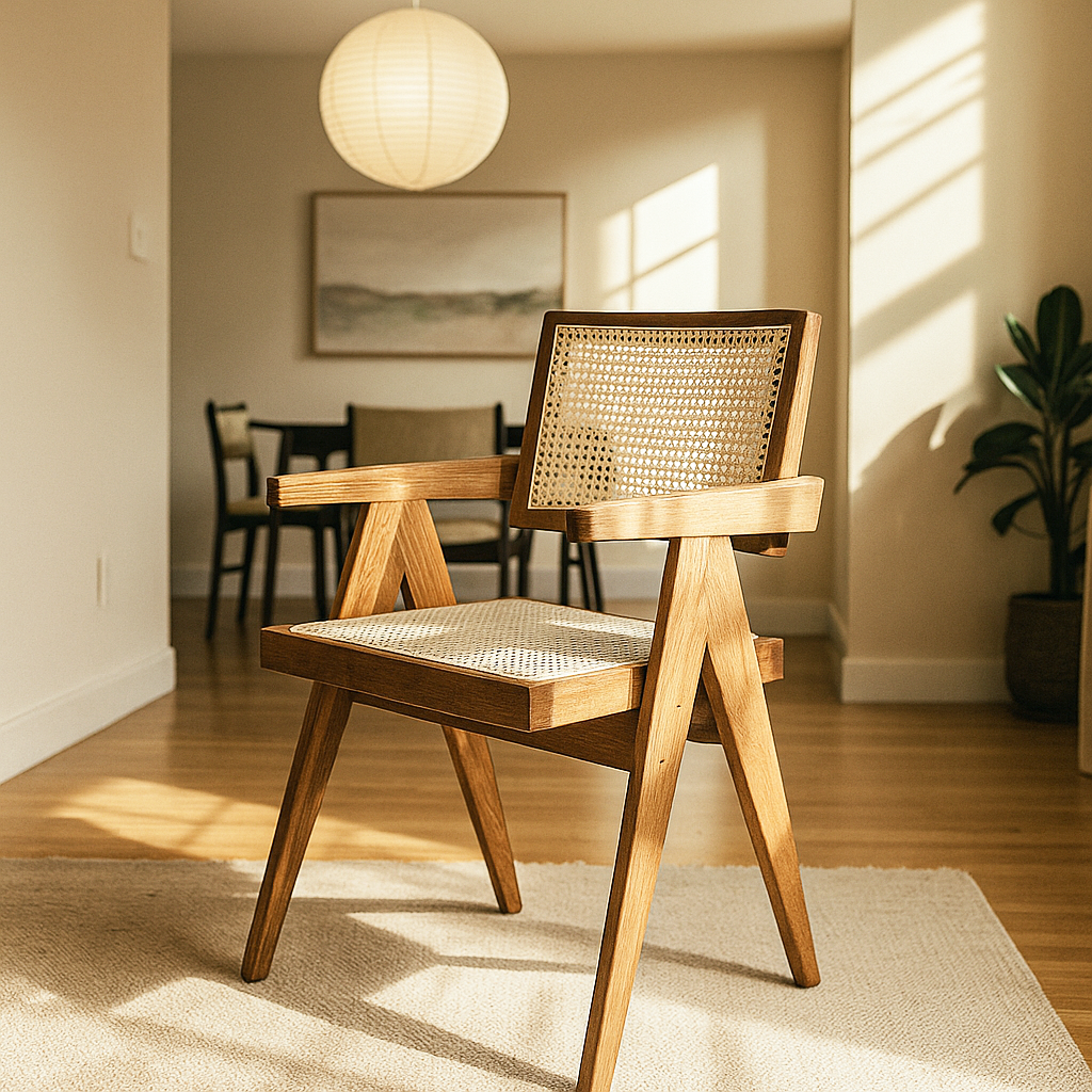 hazeran sandalye dogal masif ceviz agaci ofis sandalyesi