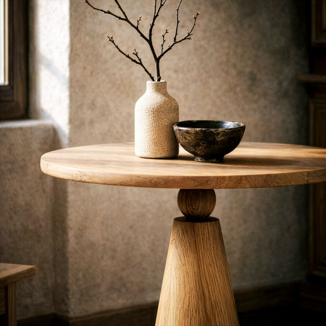 masif mantar sehpa dogal gorunumu ve damarli ceviz yapisiyla dikkat ceker vornom