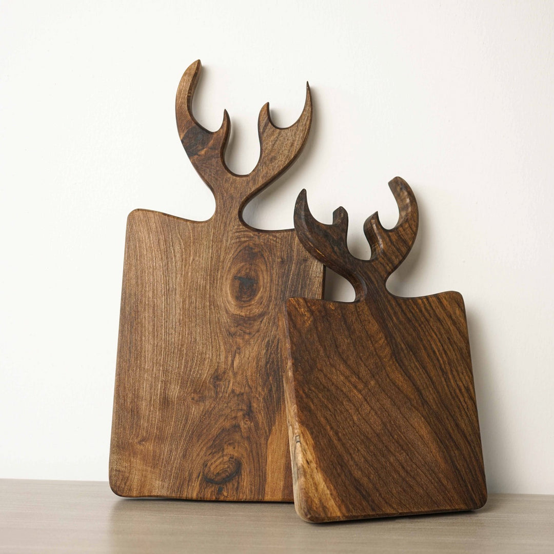 peynir sunum tahtasi geyik figurlu tasarim vornom