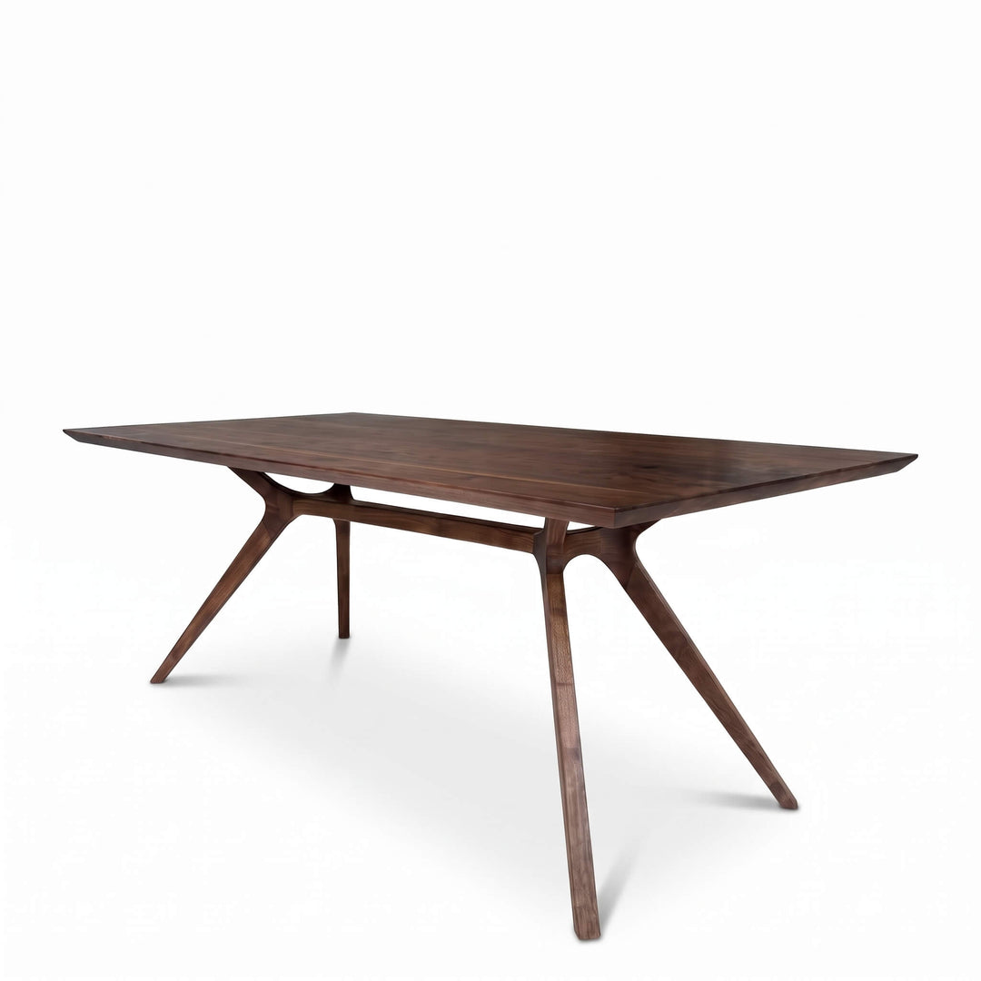 Vigo walnut wood dining table designed for sophisticated interior decoration   