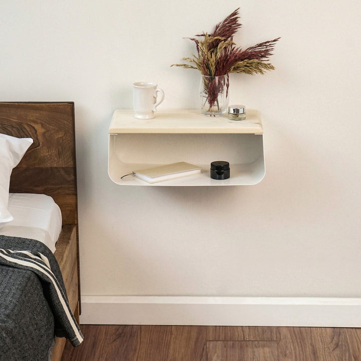 beyaz komodin modern minimalist masif ladin vornom